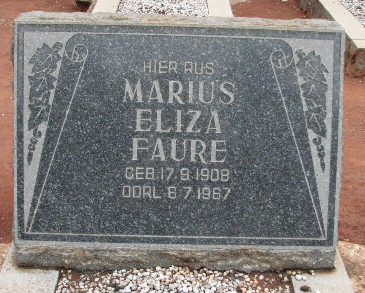 FAURE Marius Eliza 1908-1967