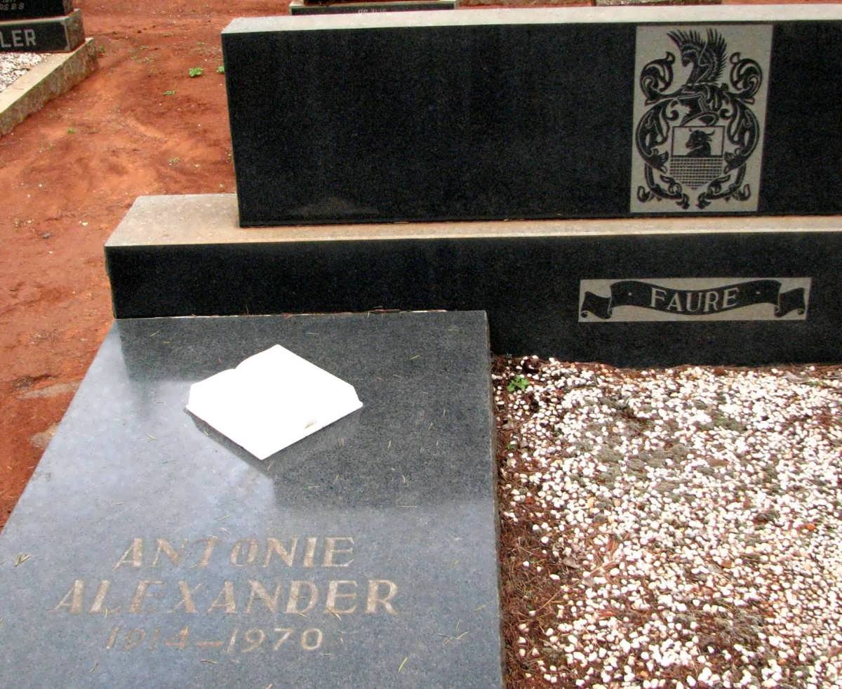 FAURE Antonie Alexander 1914-1970