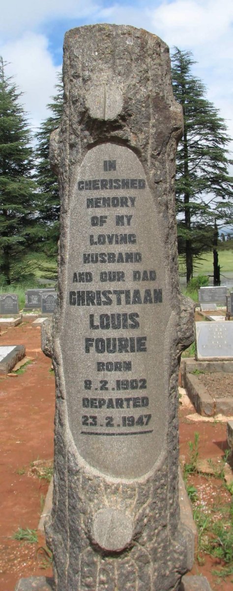 FOURIE Christiaan Louis 1902-1947