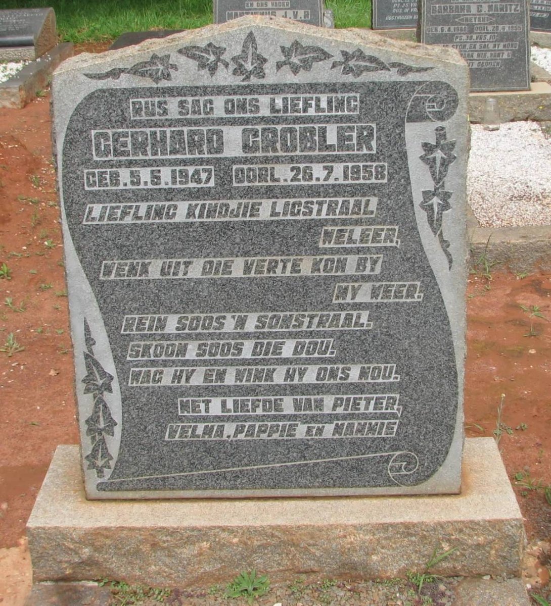 GROBLER Gerhard 1947-1958
