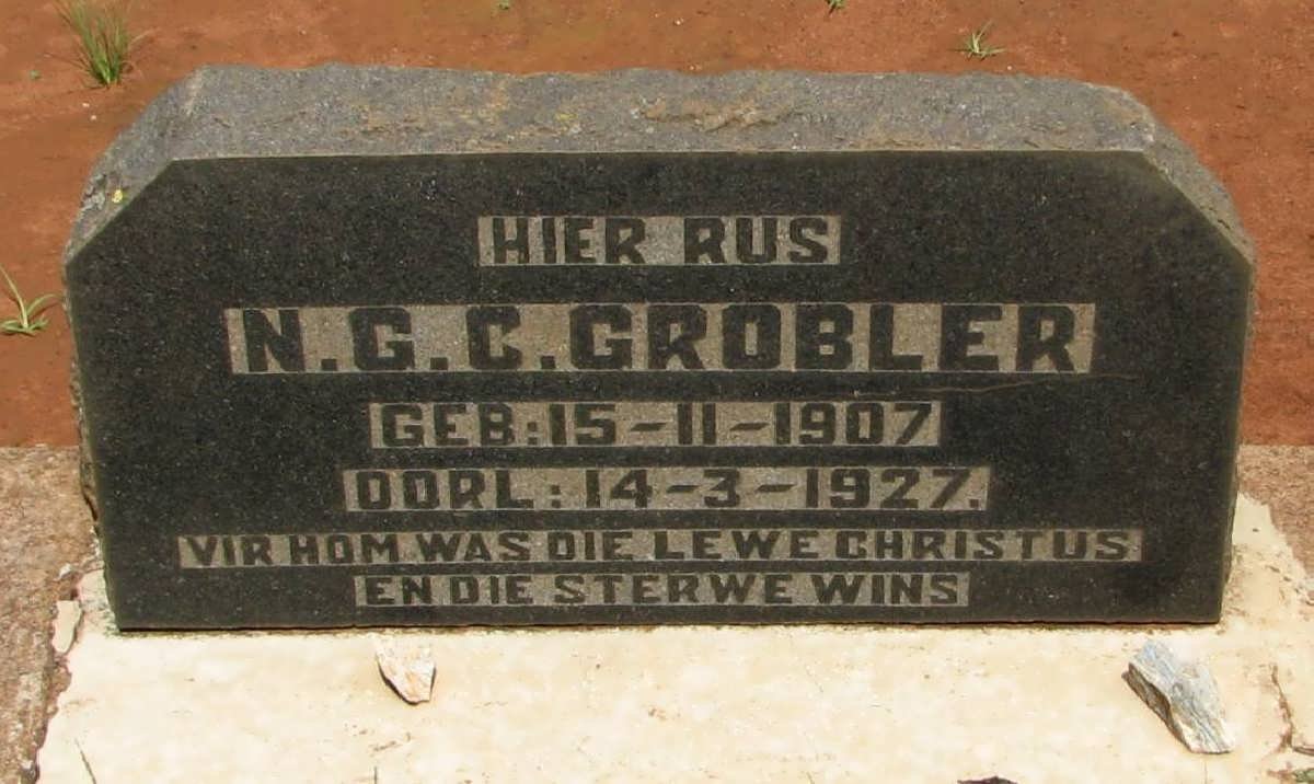GROBLER N.G.C. 1907-1927