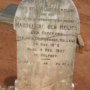 HEIJER Magdelena, den nee VAREKAMP 1856-1927