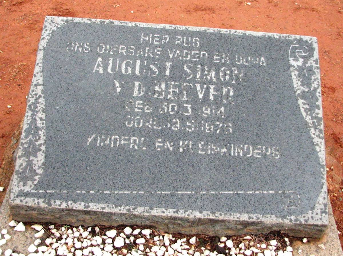 HEEVER August Simon, v.d. 1914-1976