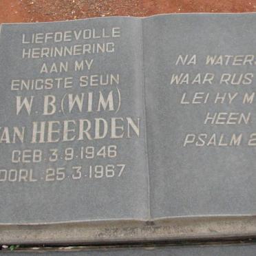 HEERDEN W.B., van 1946-1967