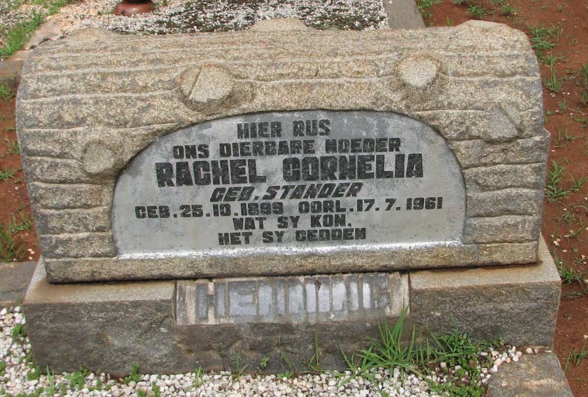 HENNING Rachel Cornelia nee STANDER 1899-1961
