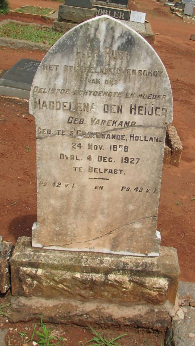 HEIJER Magdelena, den nee VAREKAMP 1856-1927