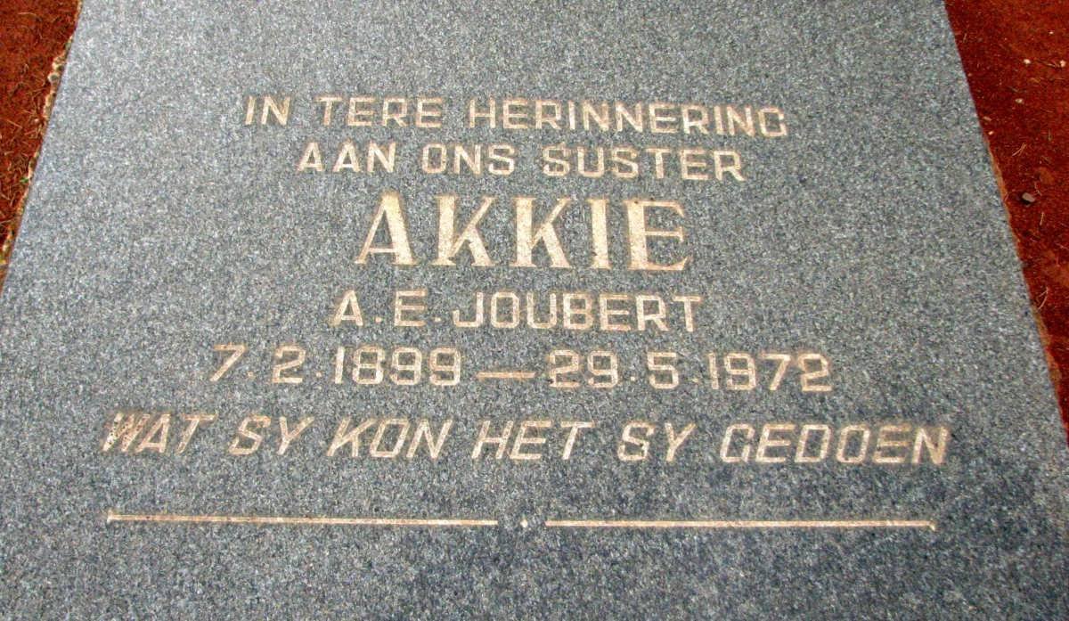 JOUBERT A.E. 1899-1972