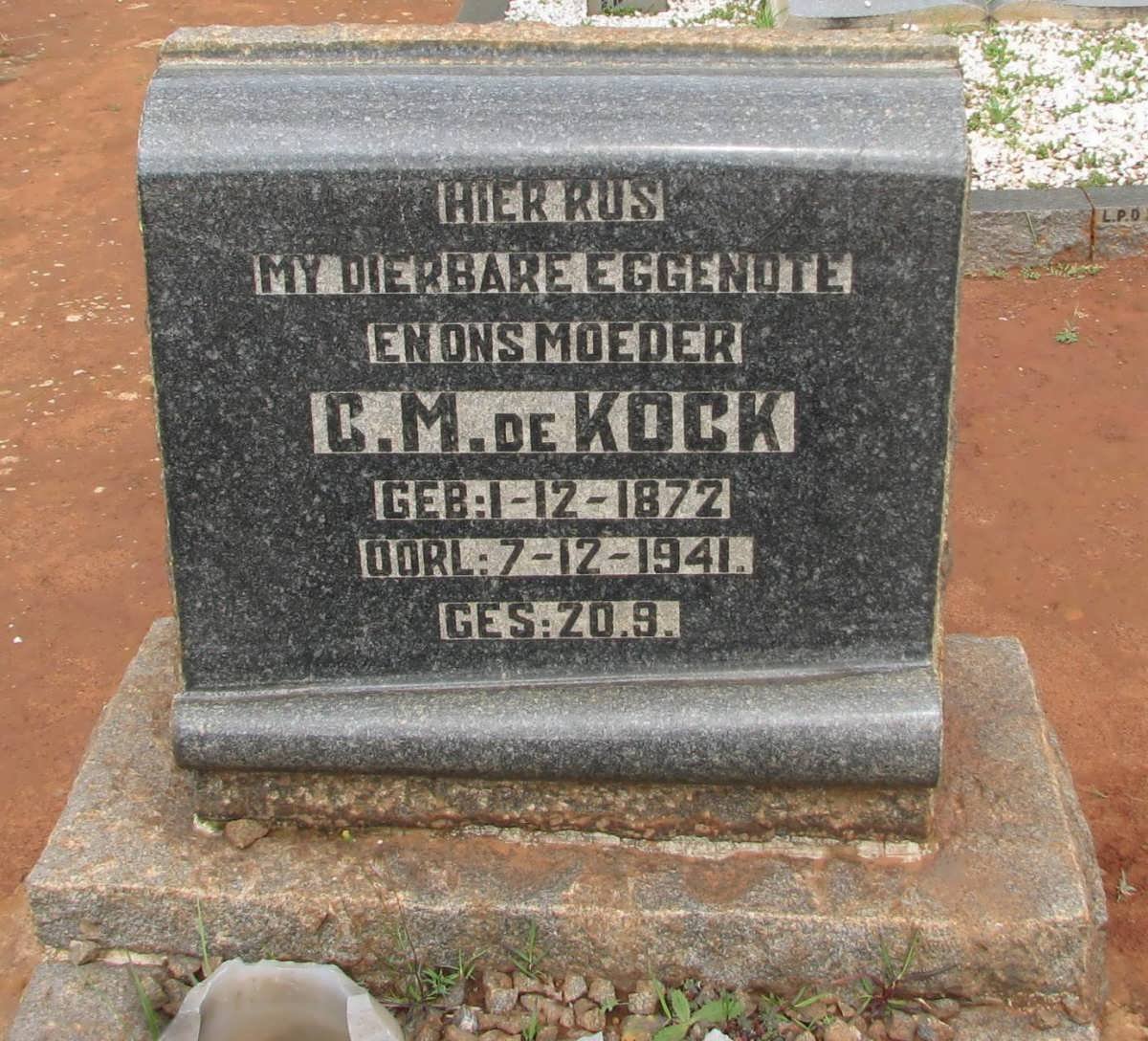 KOCK C.M., de 1872-1941