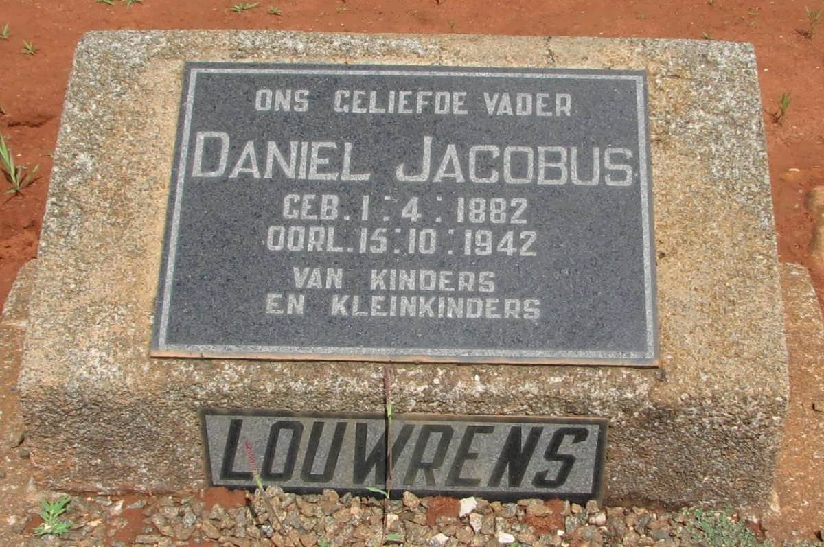 LOUWRENS Daniel Jacobus 1882-1942