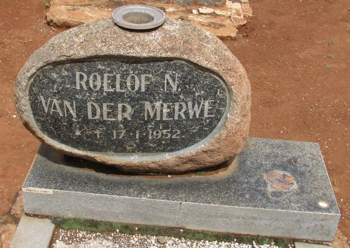 MERWE Roelof N., van der 1952-1952