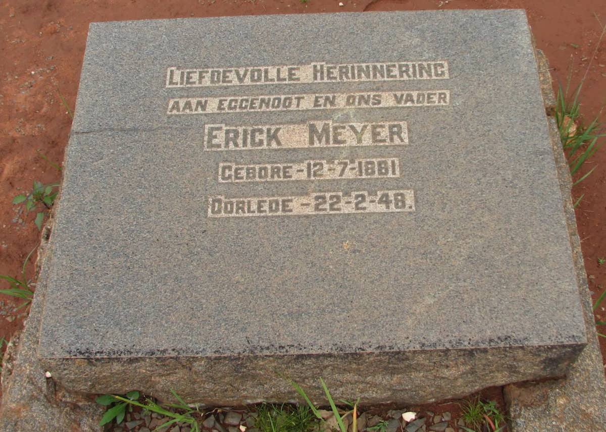 MEYER Erick 1881-1948