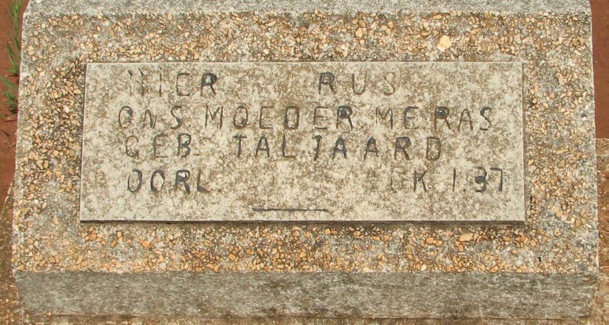 RAS M.E. nee TALJAARD -1937