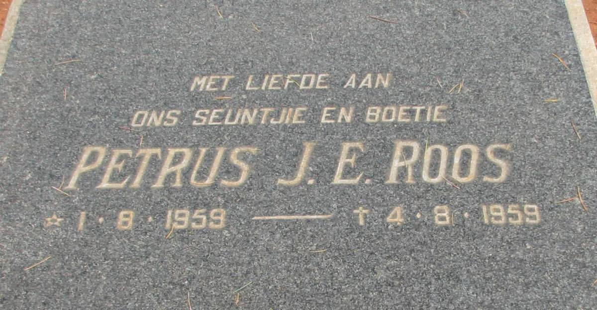 ROOS Petrus J.E. 1959-1959
