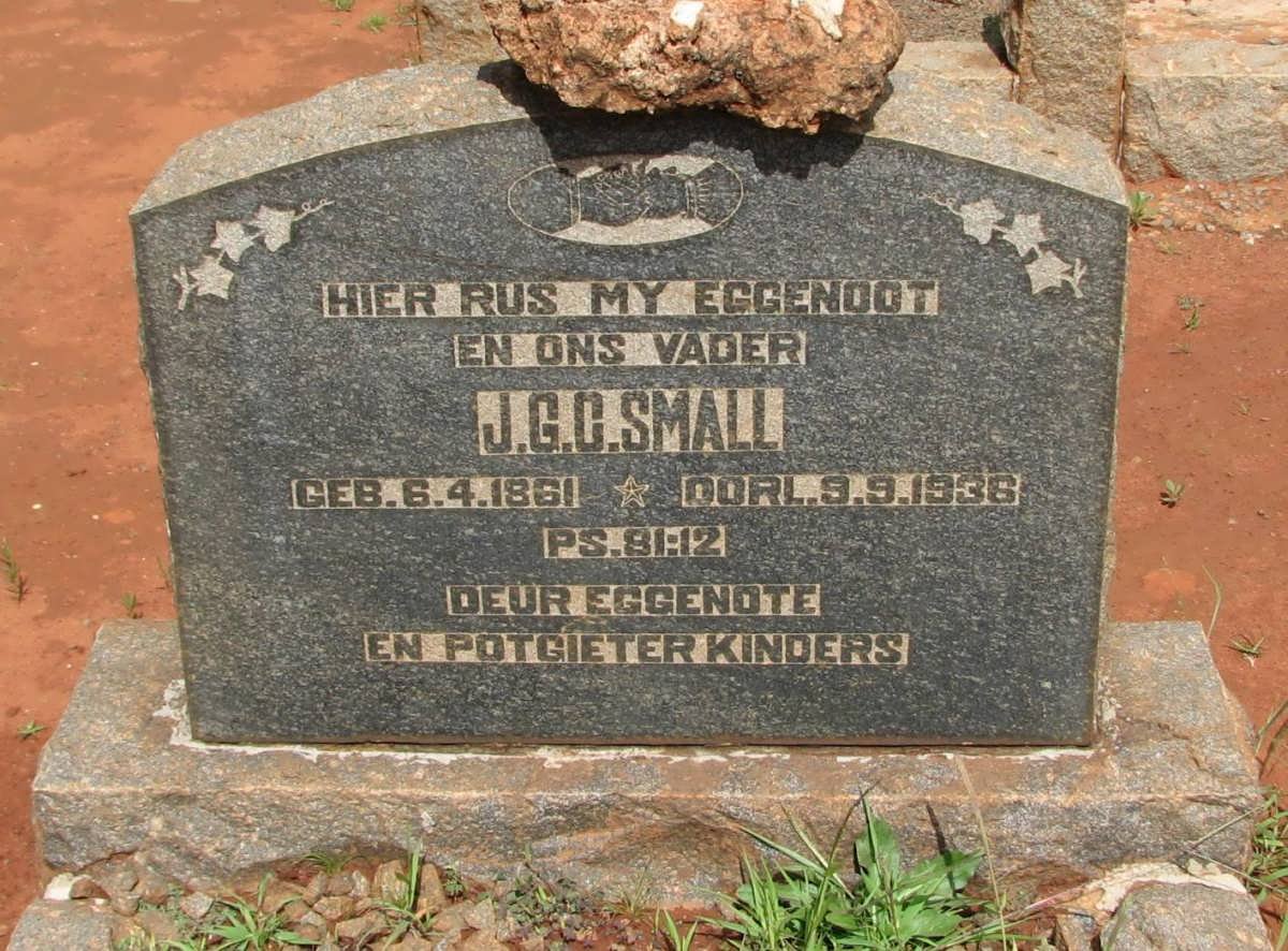 SMALL J.G.C. 1861-1936