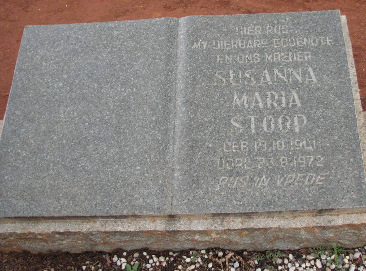 STOOP Susanna Maria 1901-1972