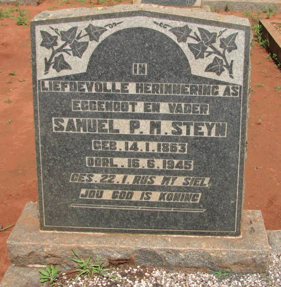 STEYN Samuel P.M. 1863-1945