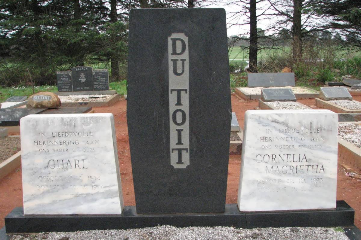 TOIT Charl, du 1884-1976 &amp; Cornelia Magrietha 1893-1972