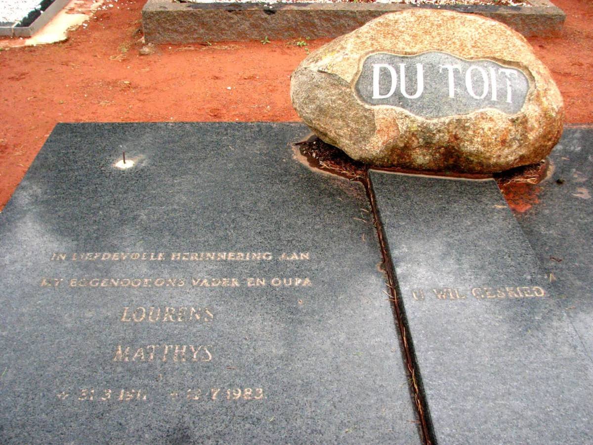 TOIT Lourens Matthys, du 1917-1983