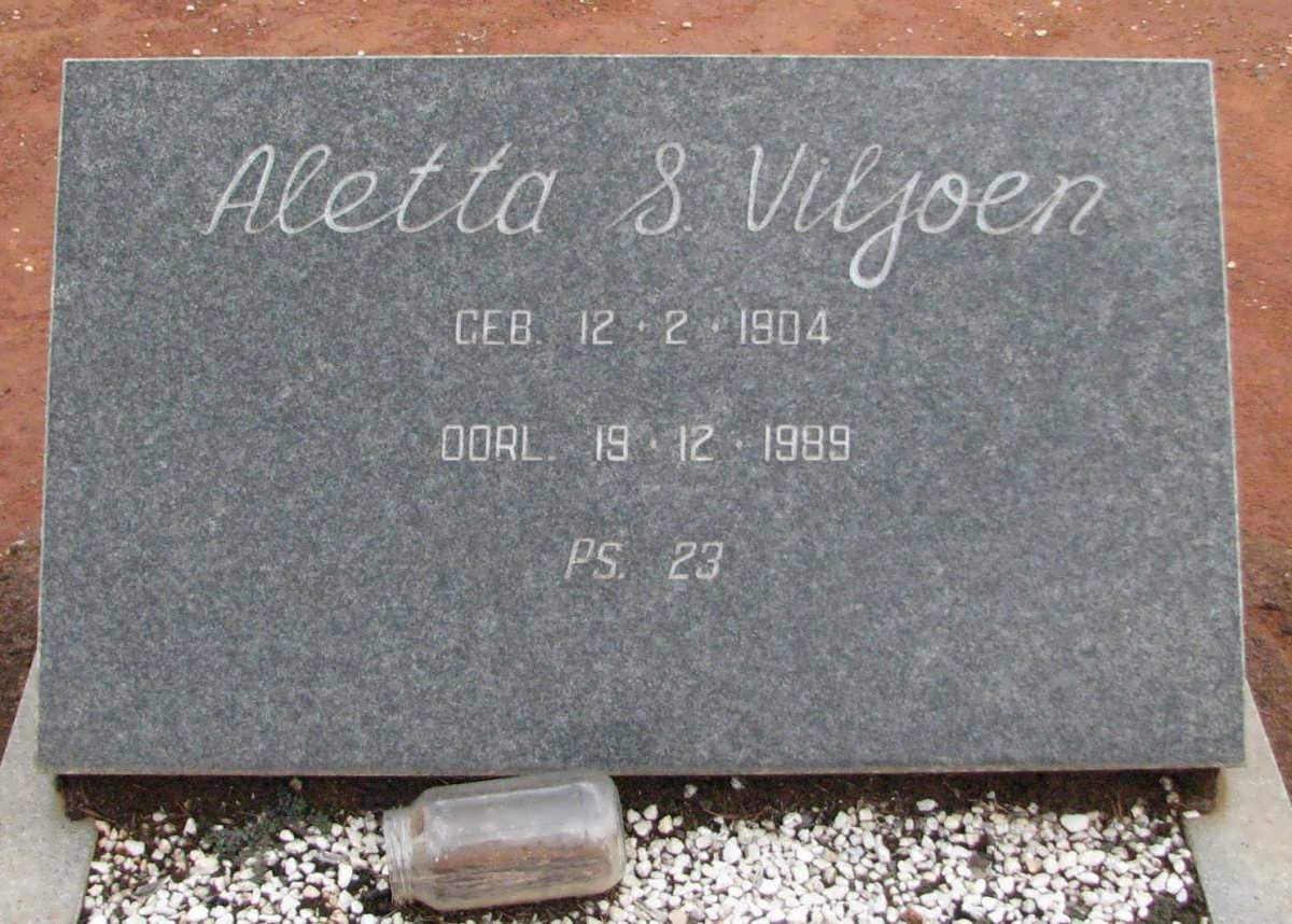 VILJOEN Aletta S. 1904-1989