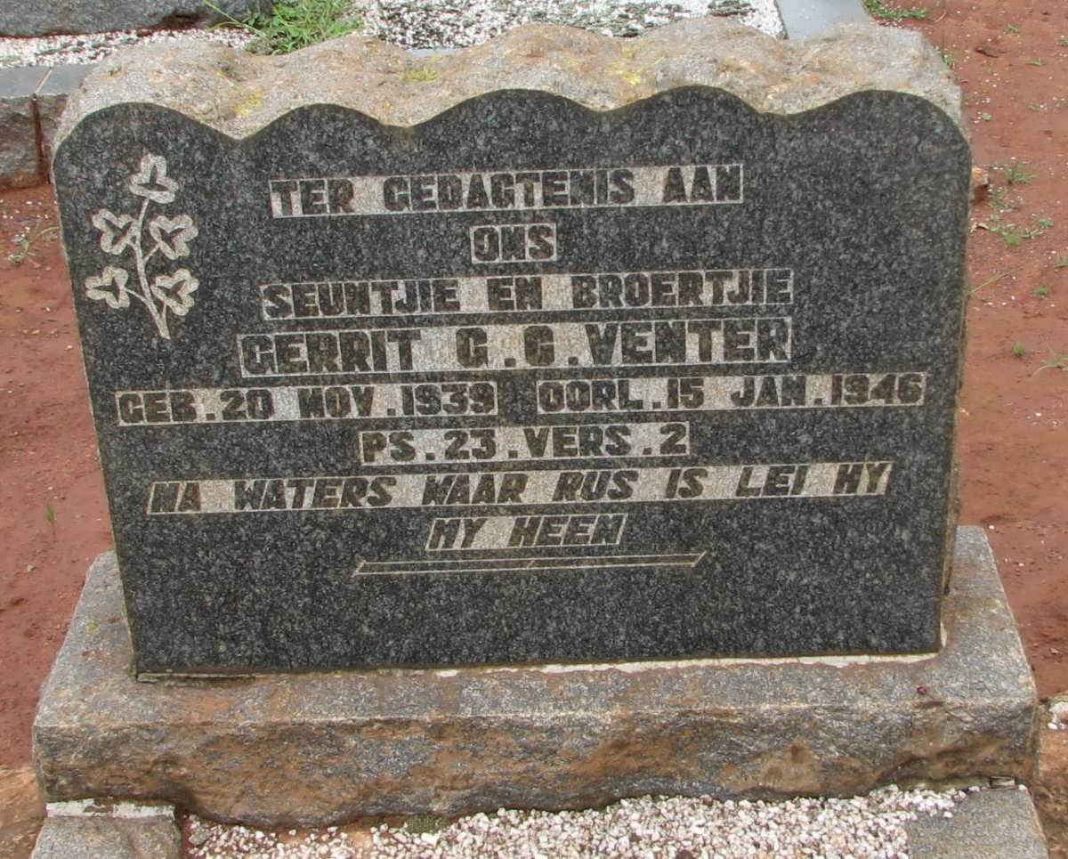VENTER Gerrit G.C. 1939-1946