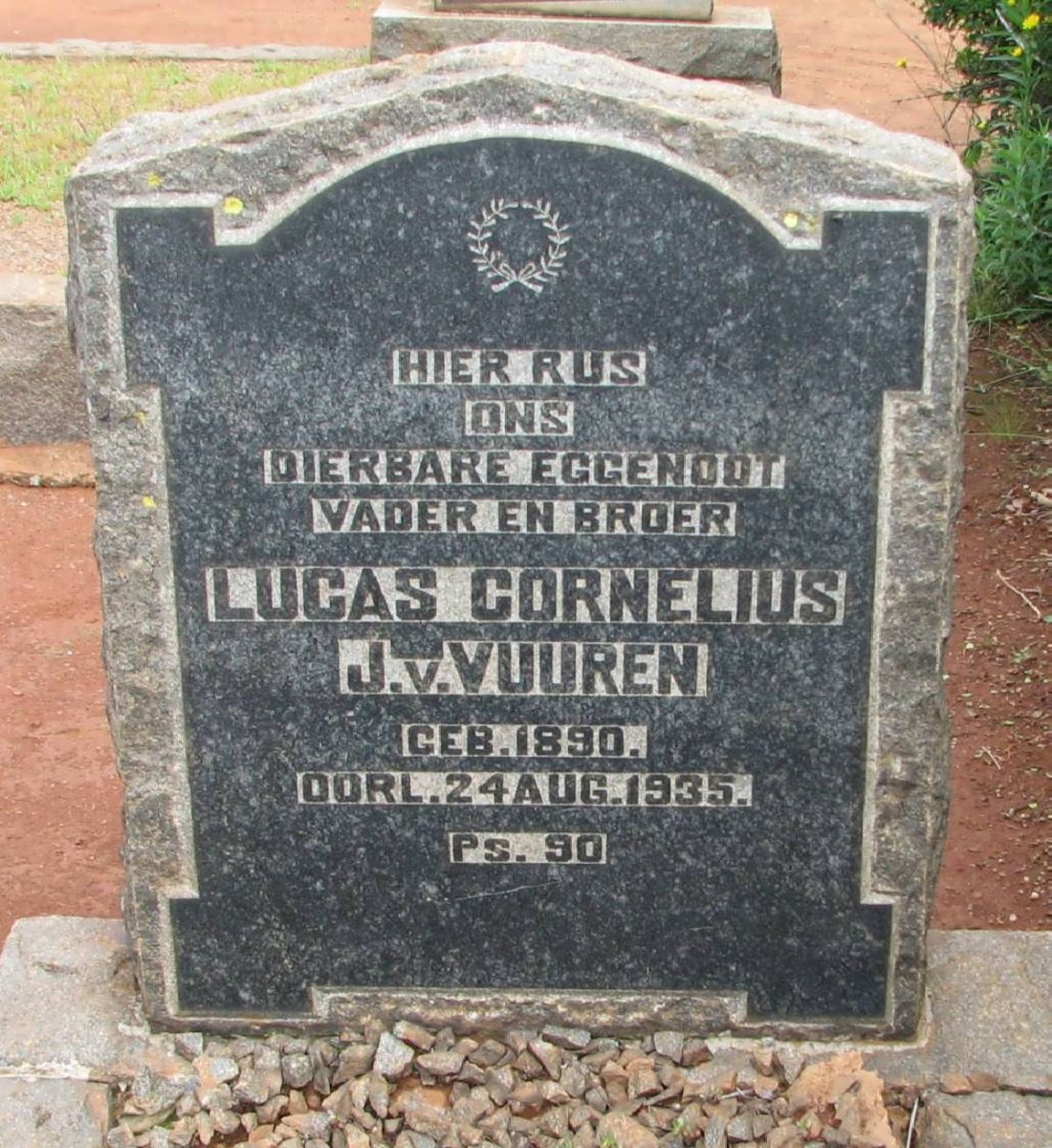 VUUREN Lucas Cornelius, J. van 1890-1935
