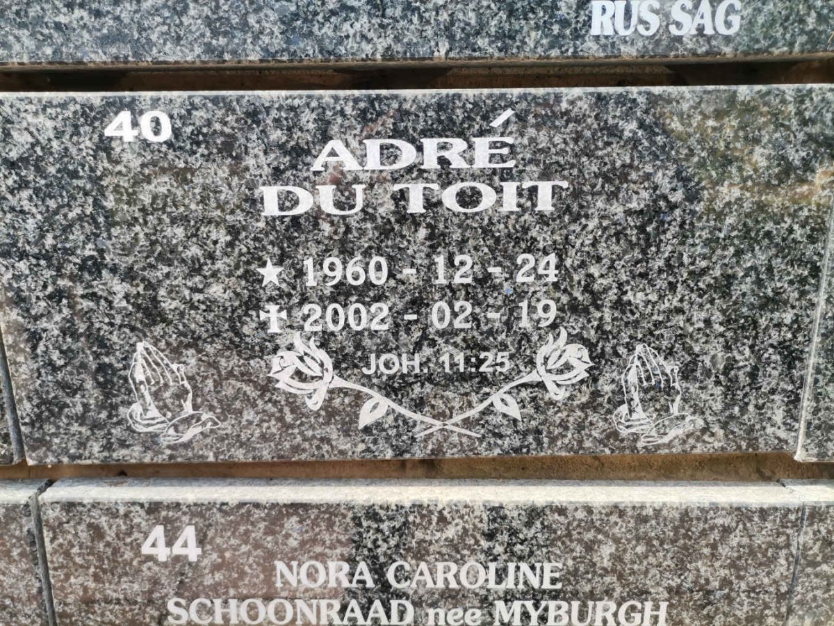 TOIT Adre, du 1960-2002