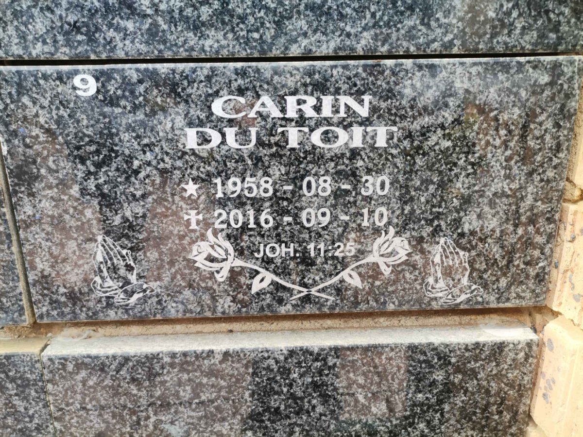 TOIT Carin, du 1958-2016