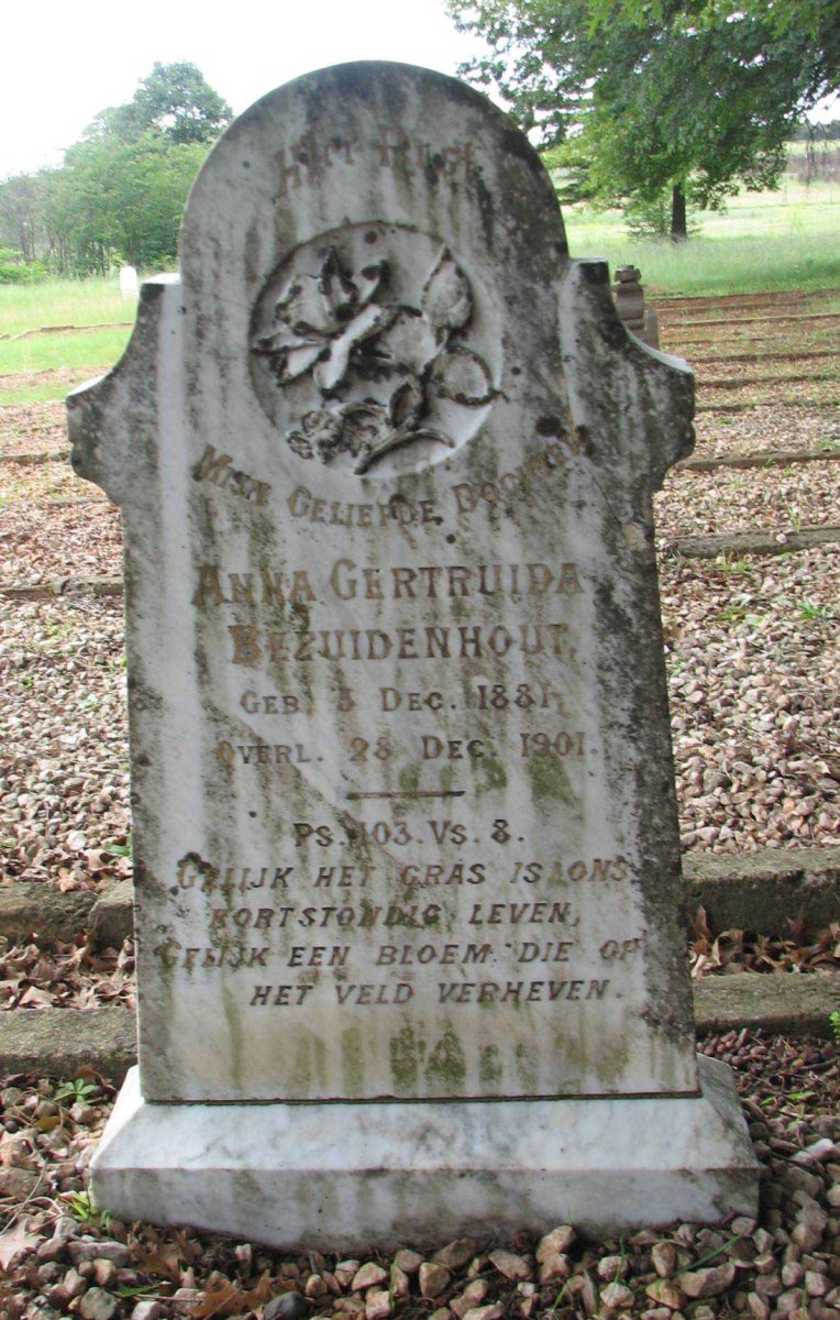 BEZUIDENHOUT Anna Gertruida 1881-1901