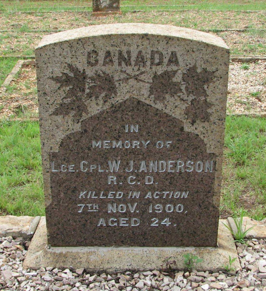 ANDERSON W.J. -1900