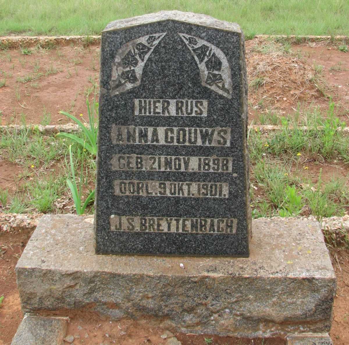 GOUWS Anna 1898-1901