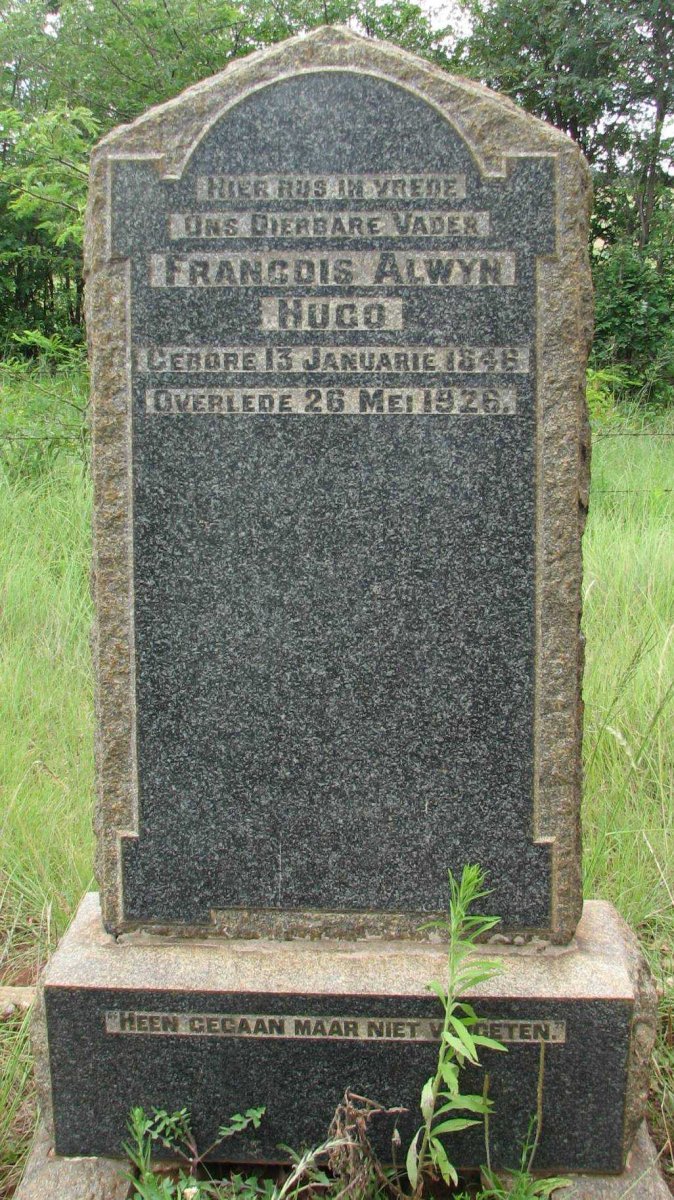 HUGO Francois Alwyn 1848-1926