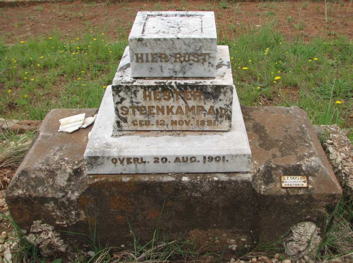 STEENKAMP Hester 1891-1901
