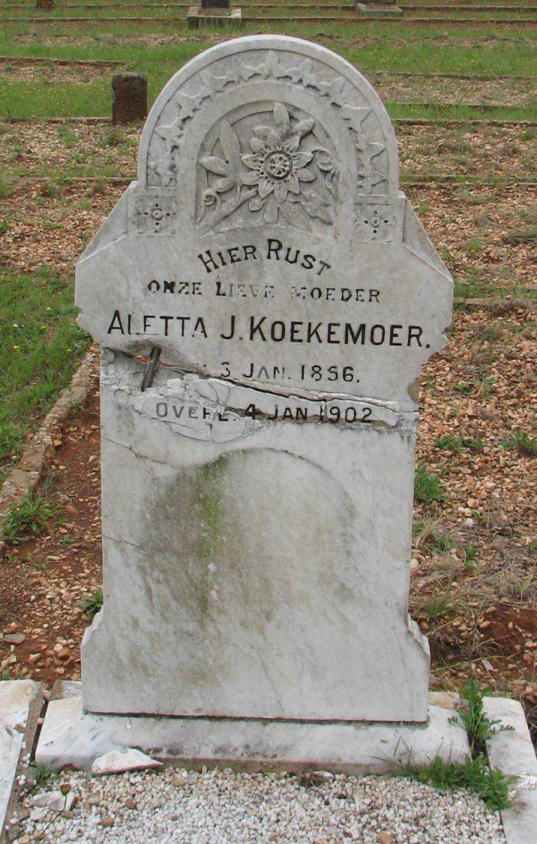 KOEKEMOER Aletta J. 1856-1902