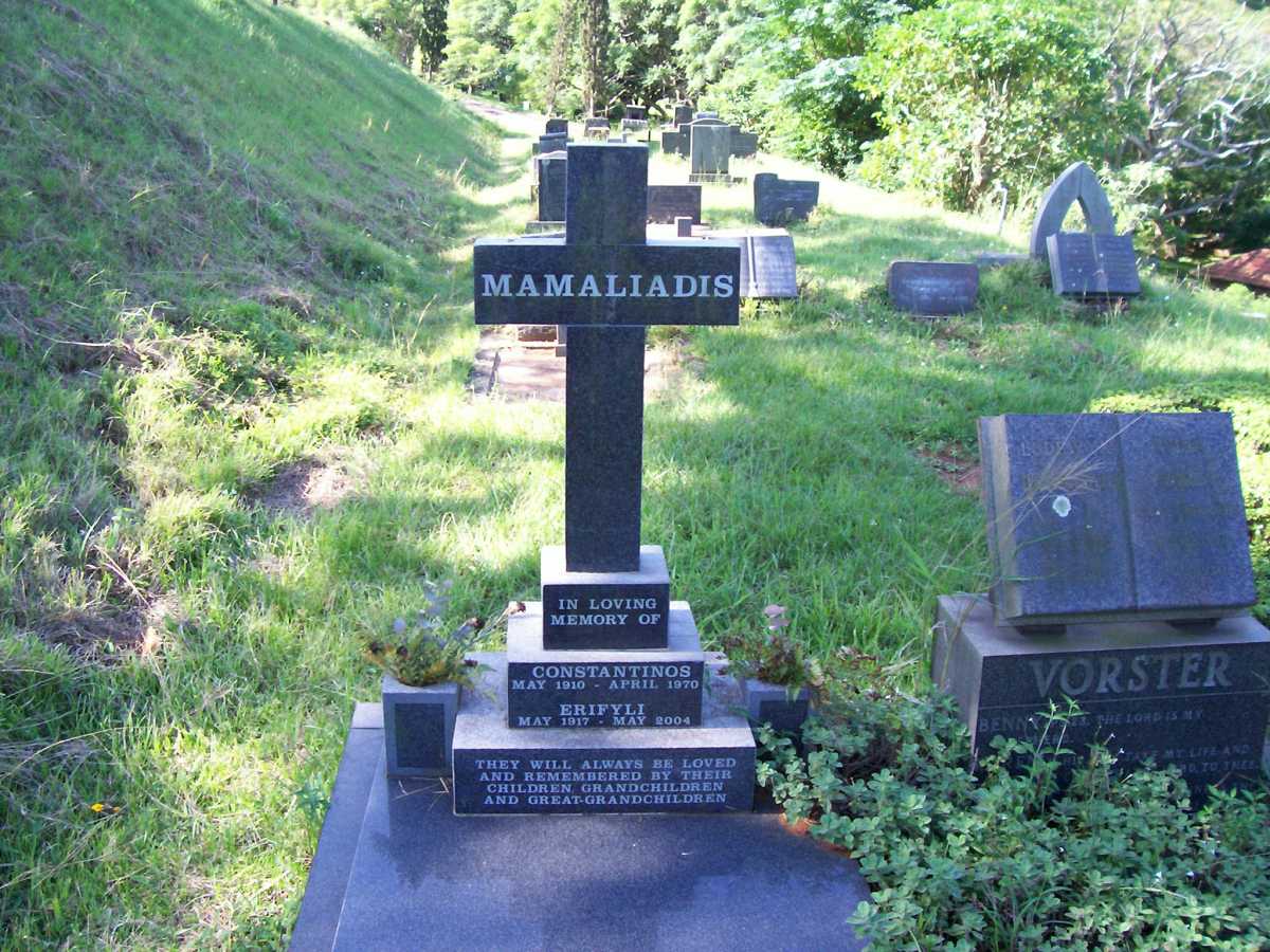 MAMALIADIS Constantinos 1910-1917 &amp; Erifyli 1917-2004