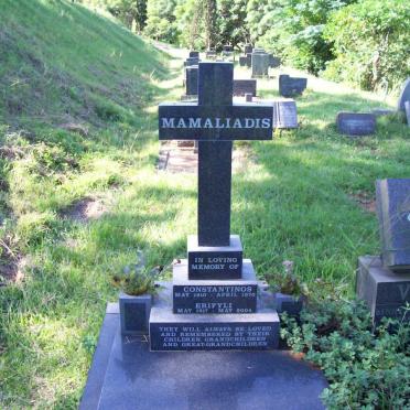 MAMALIADIS Constantinos 1910-1917 &amp; Erifyli 1917-2004