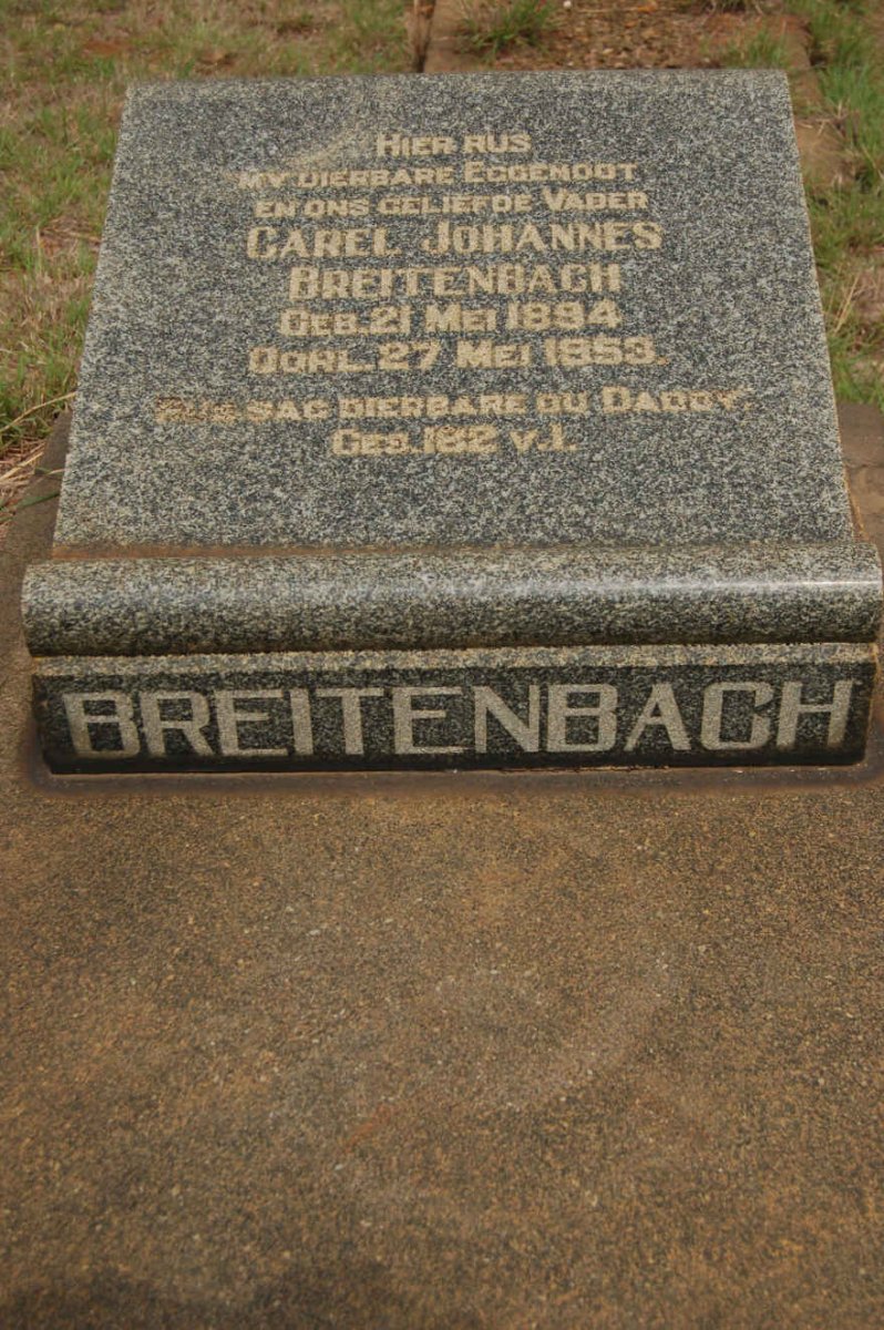 BREITENBACH Carel Johannes 1894-1953