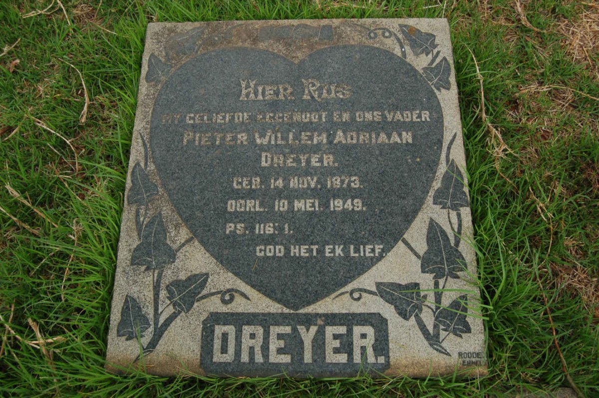 DREYER Pieter Willem Adriaan 1873-1949