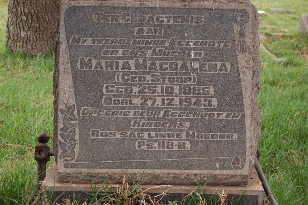 MOOLMAN Maria Magdalena nee STOOP 1885-1943