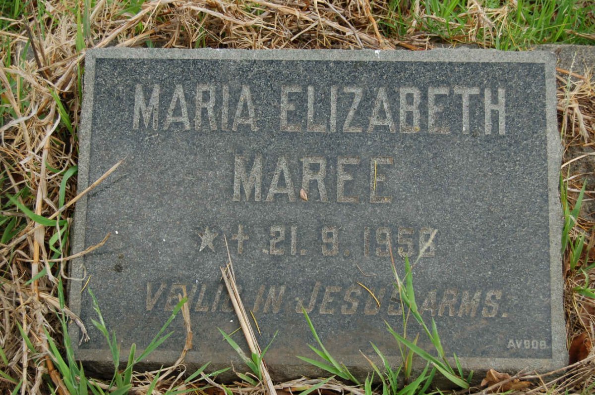 MAREE Maria Elizabeth 1956-1956