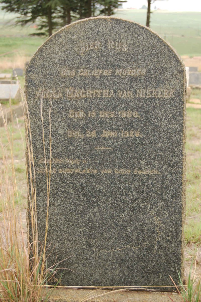 NIEKERK Anna Magritha, van 1860-1926