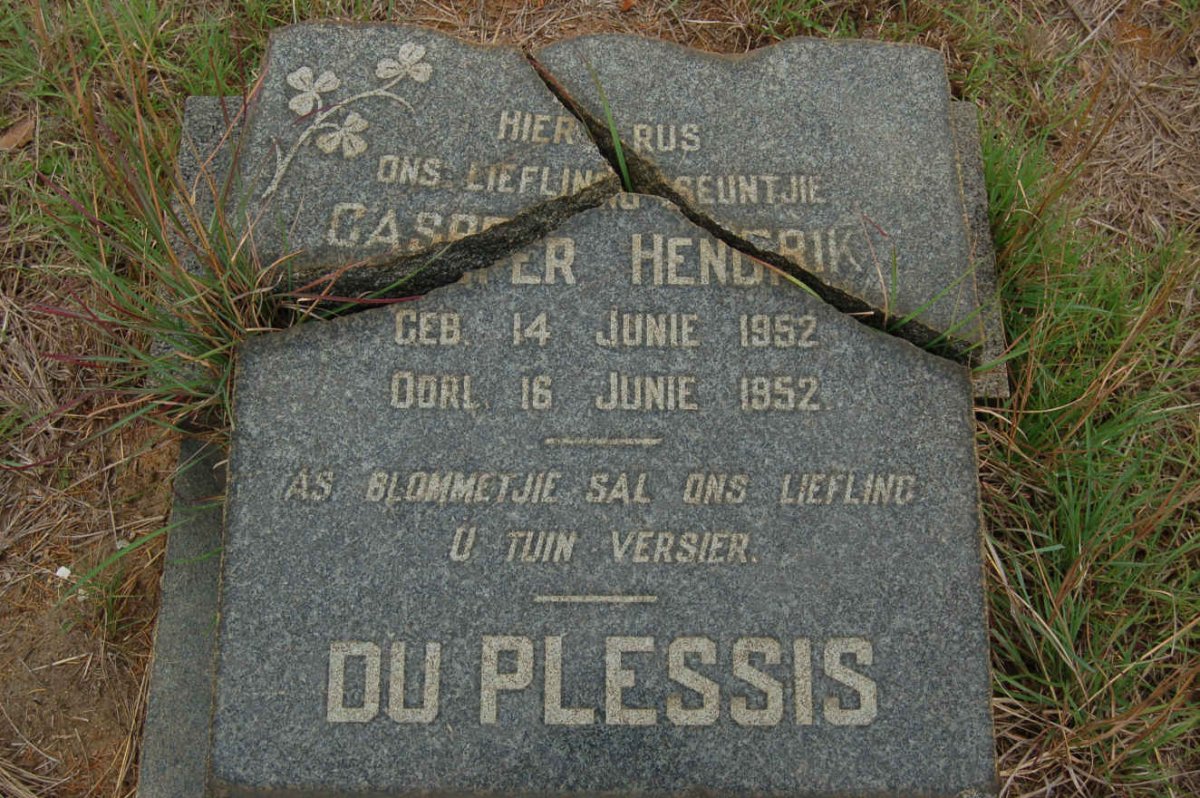 PLESSIS Casper Hendrik, du 1952-1952