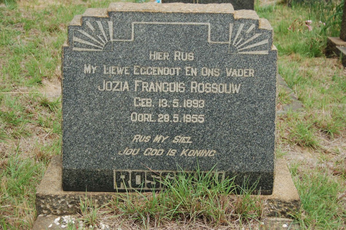 ROSSOUW Jozia Francois 1893-1955