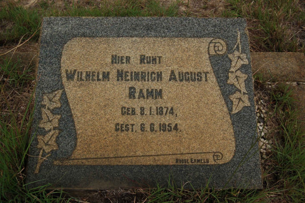 RAMM Wilhelm Heinrich August 1874-1954