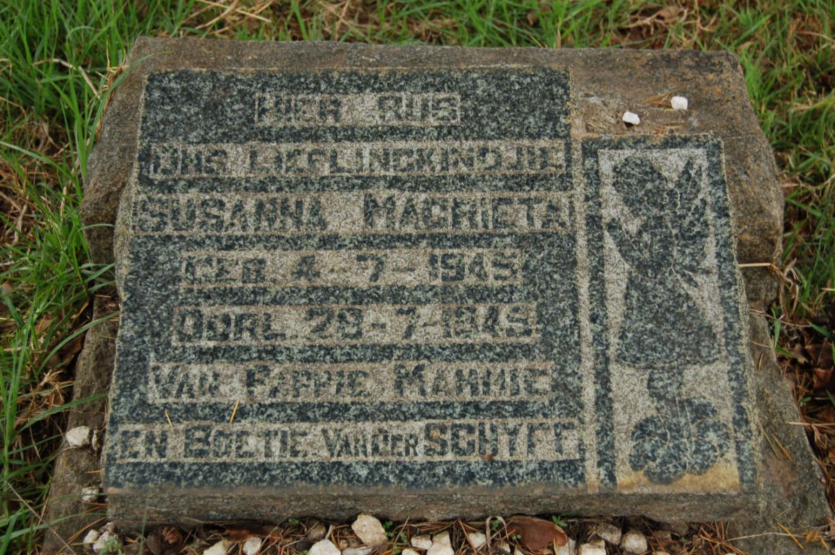 SCHYFF Susanna Magrieta, van der 1945-1945