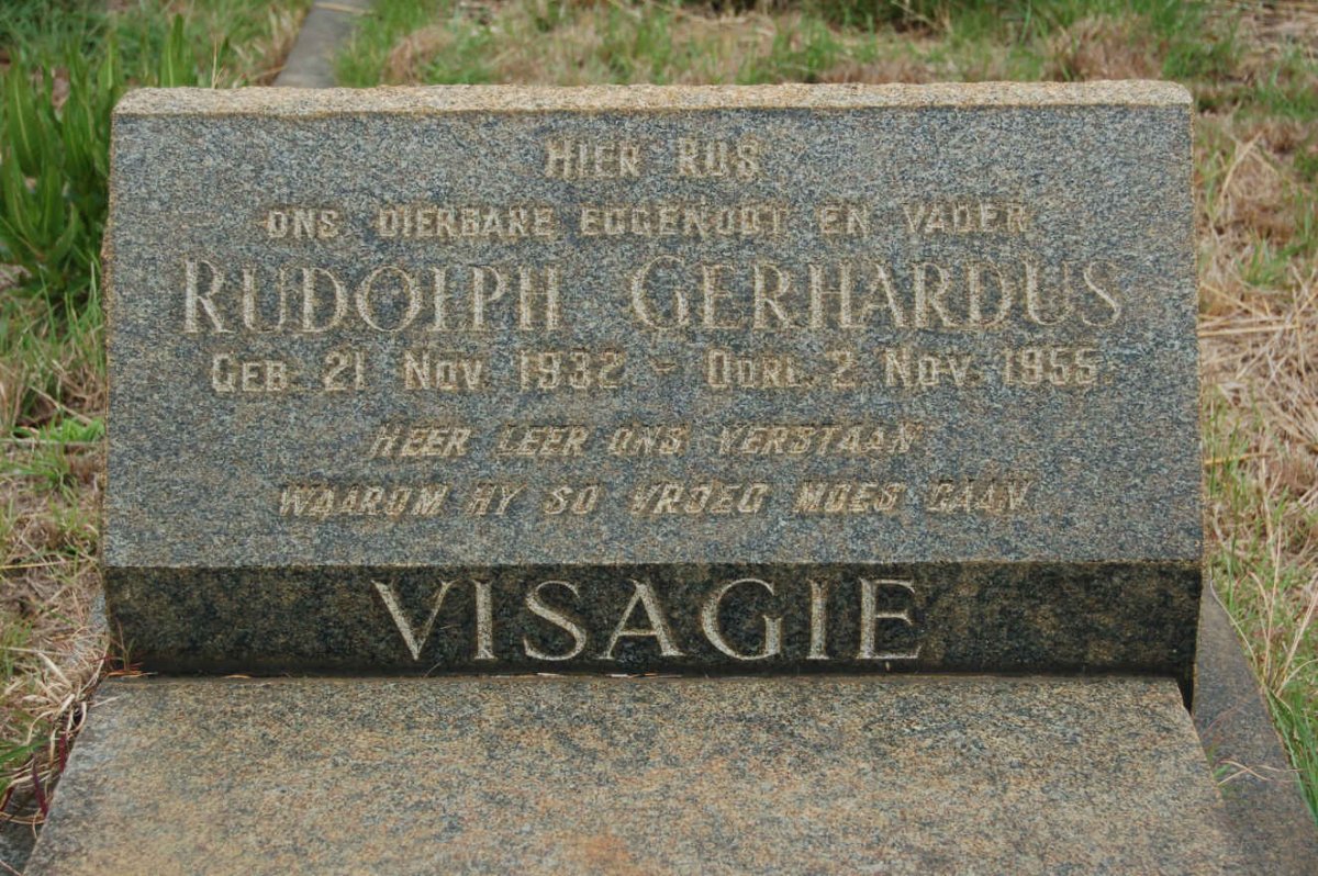 VISAGIE Rudolph Gerhardus 1932-1955