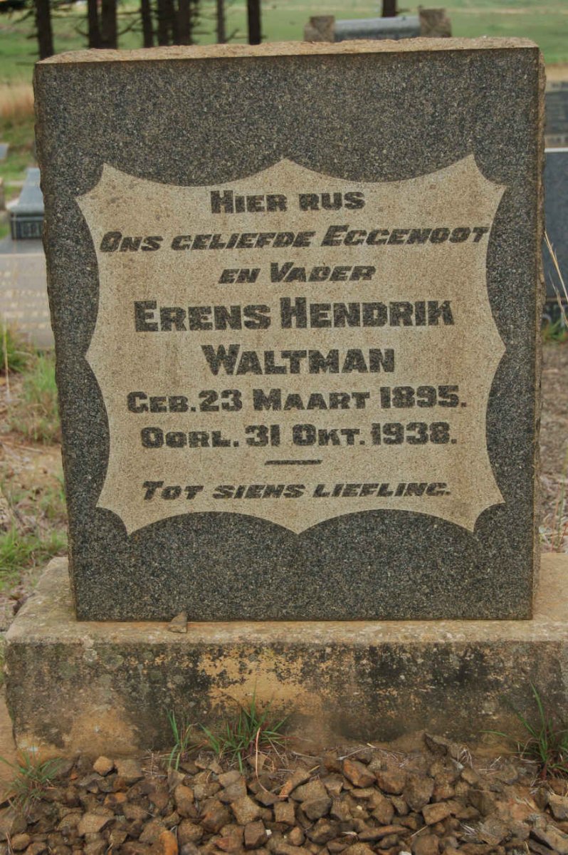 WALTMAN Erens Hendrik 1895-1938