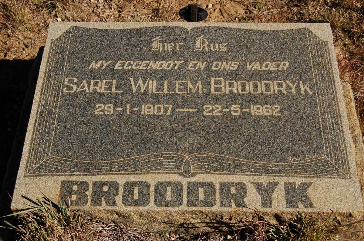 BROODRYK Sarel Willem 1907-1962