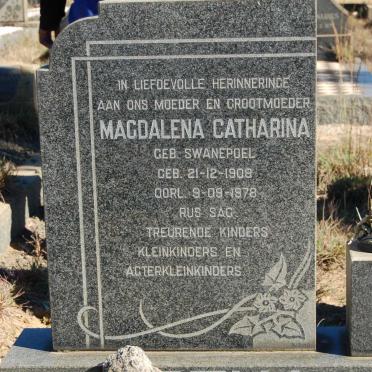 BOTHA Magdalena Catharina nee SWANEPOEL 1908-1978