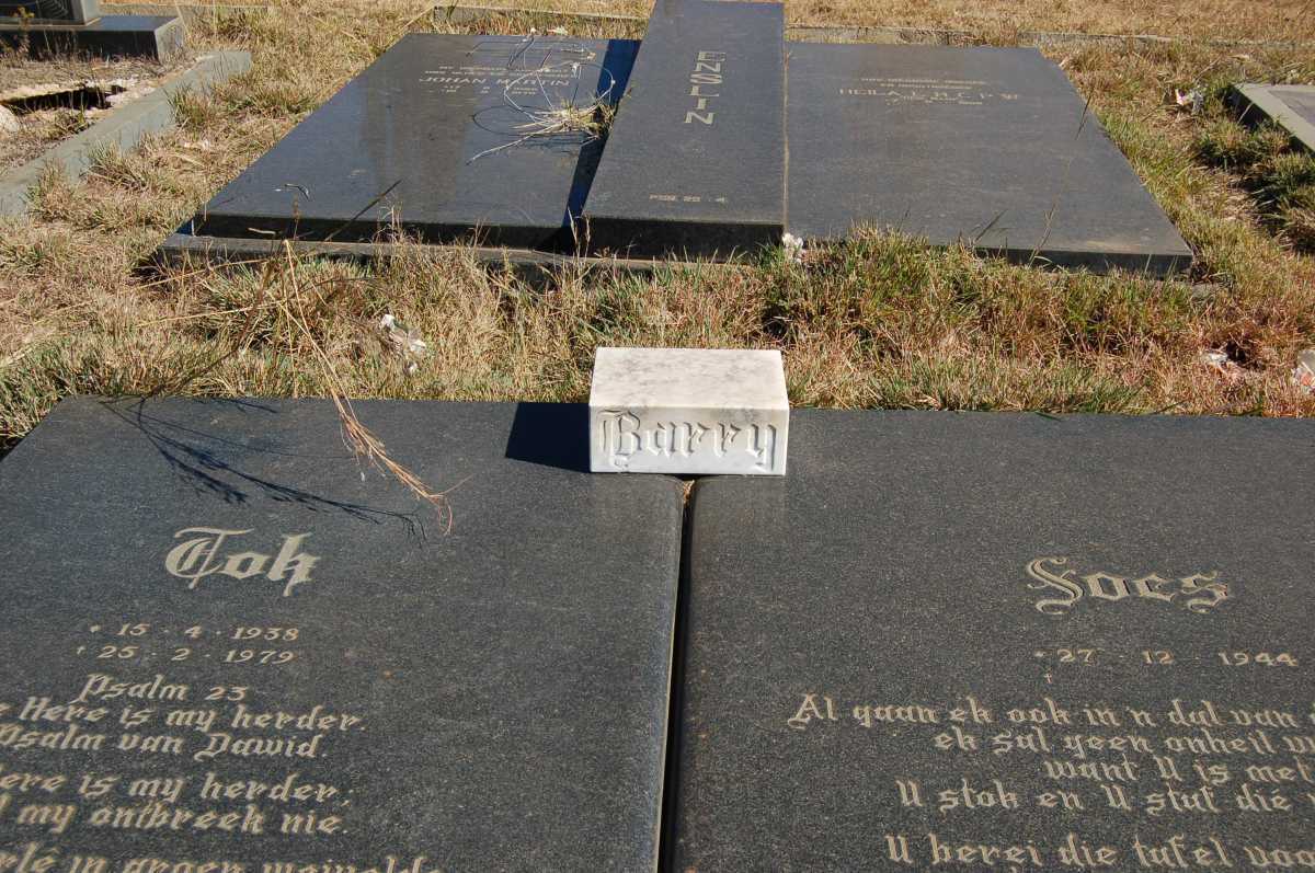 BARRY Tok 1938-1979 &amp; Soes 1944-