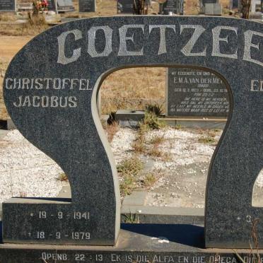 COETZEE Christoffel Jacobus 1941-1979 &amp; Elsie 1944-